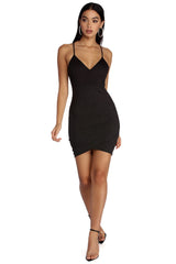 Star Gazing Glitter Mini Dress