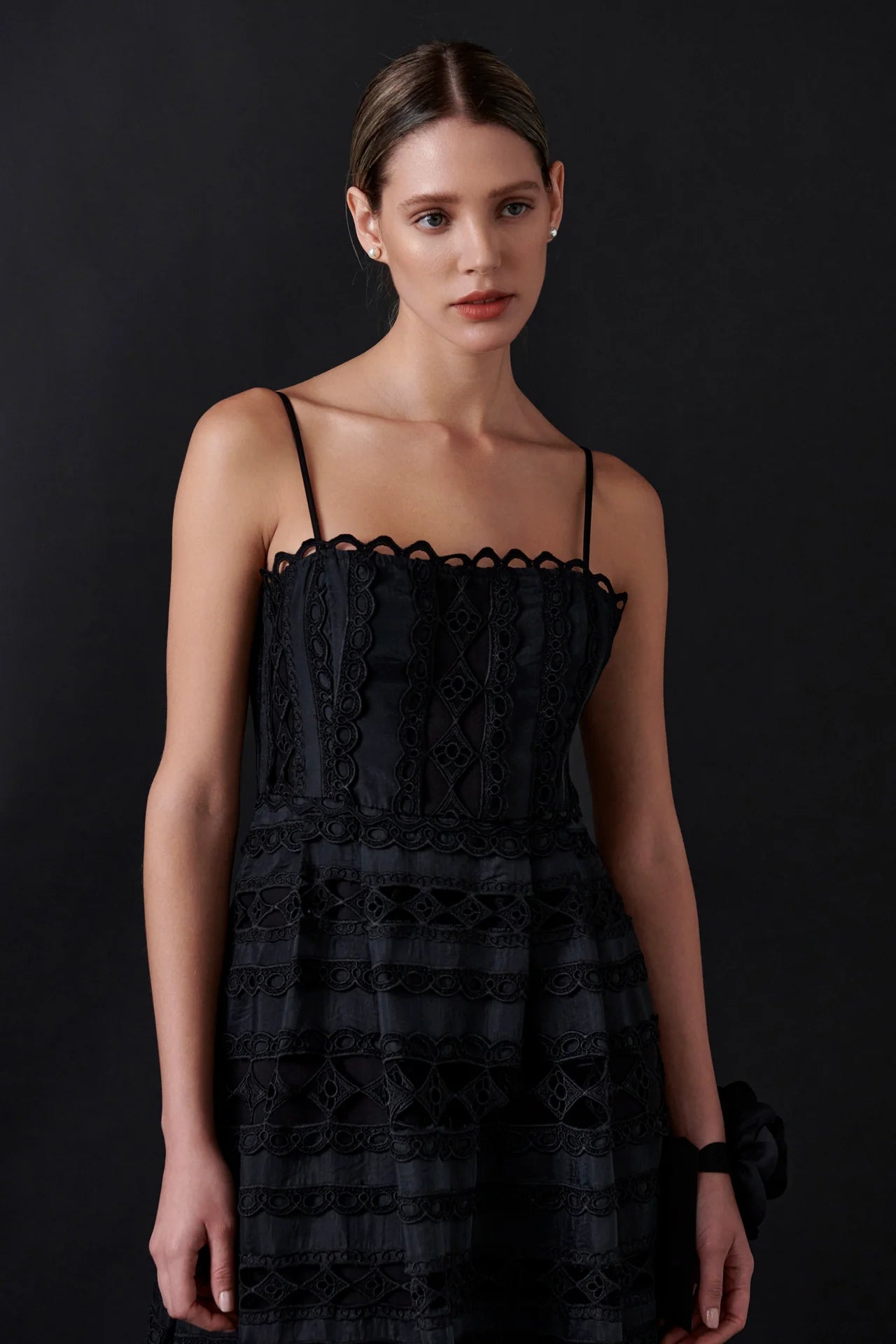 Combination Lace Maxi Dress