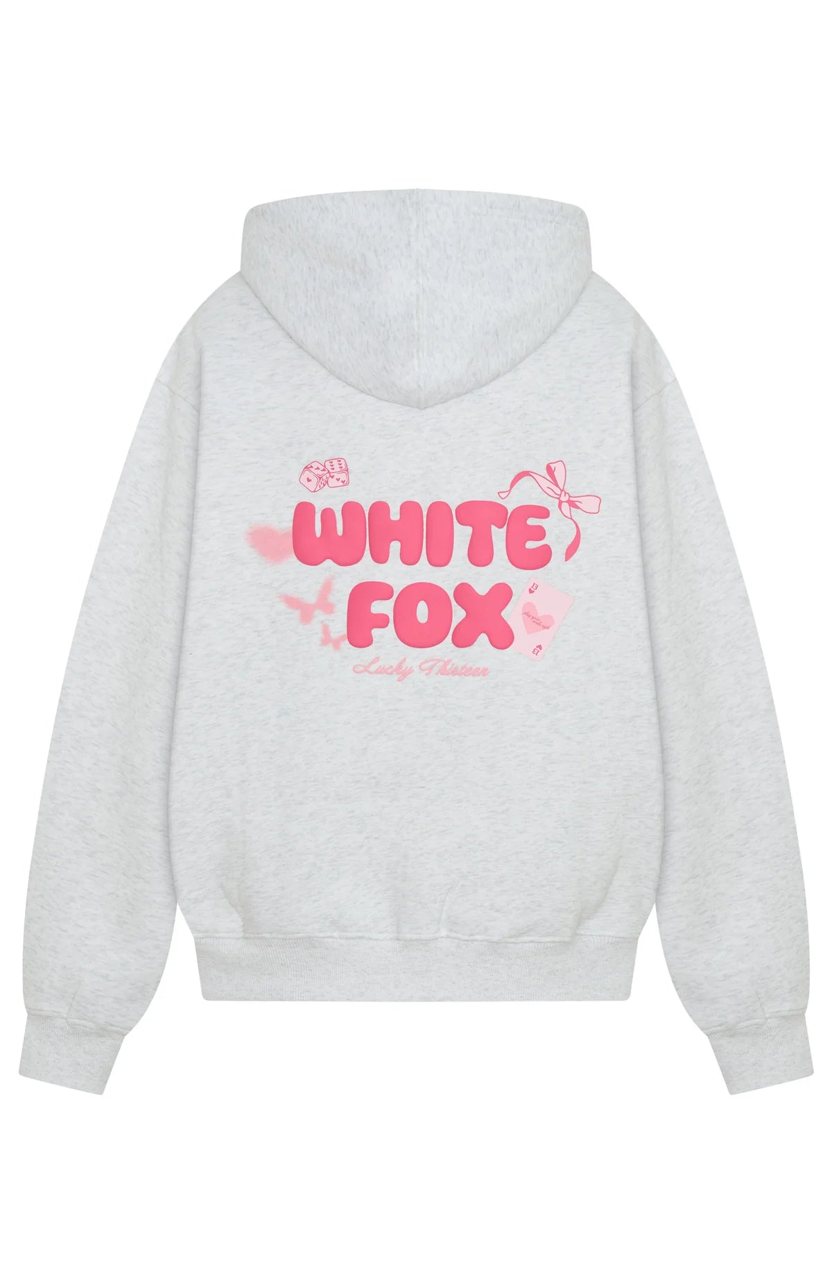 Lucky Thirteen Stephanie Oversized Hoodie Grey Marle